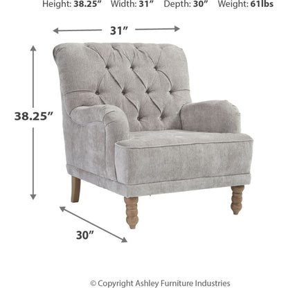 Fauteuil d'appoint Dinara - Gris tourterelle