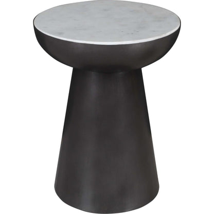 Table d'appoint Circularity - Blanc et bronze
