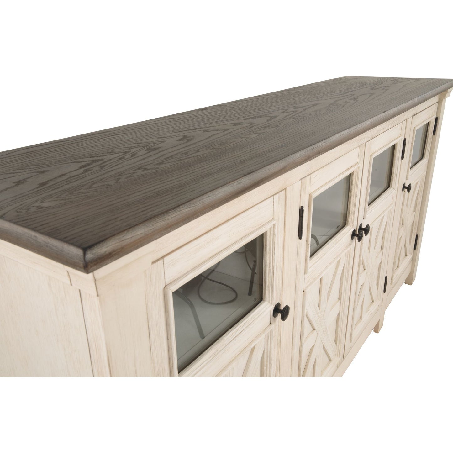 Meuble TV Bolanburg - Blanc/Gris patiné