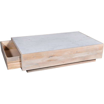 Table basse Avani - Marbre blanc