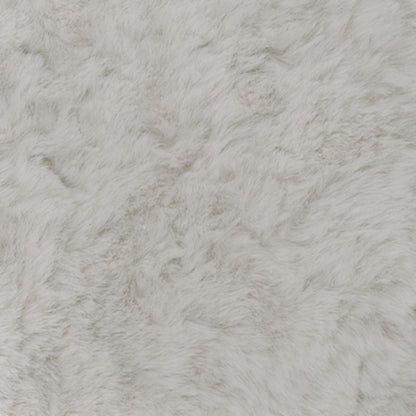 Pouf d'appoint surdimensionné en peluche câline - Arctique