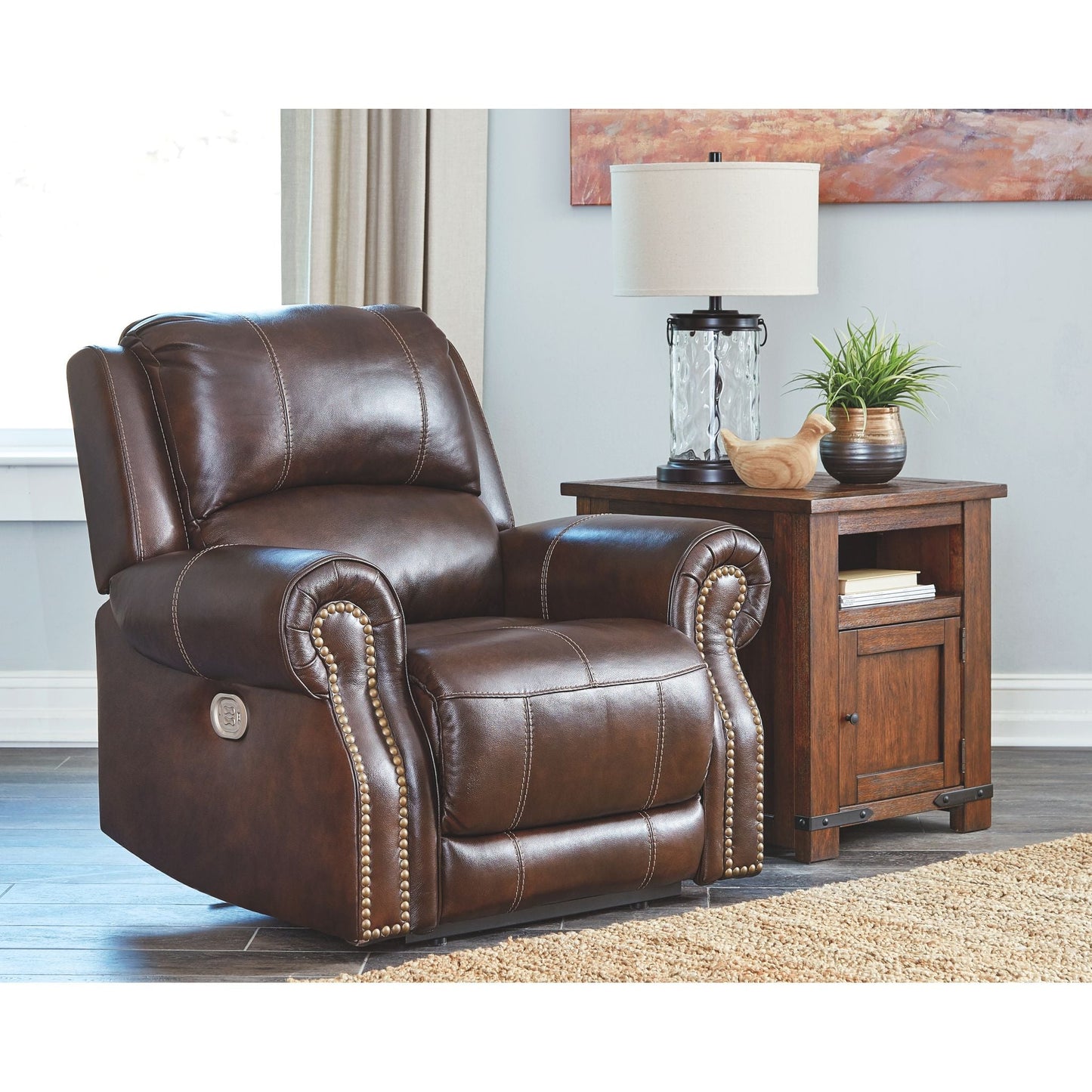 Fauteuil inclinable électrique Buncrana - Chocolat