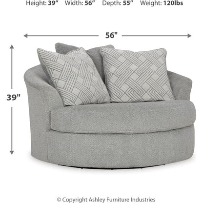 Chaise pivotante Casselbury - Ciment