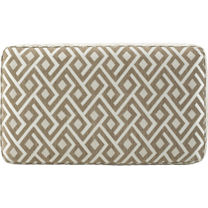 Pouf d'appoint surdimensionné Dovemont - Mastic