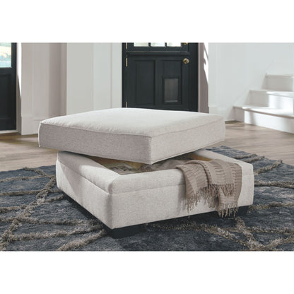 Pouf de rangement Dellara - Craie