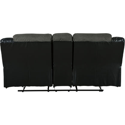 Causeuse inclinable Earhart avec console - Ardoise
