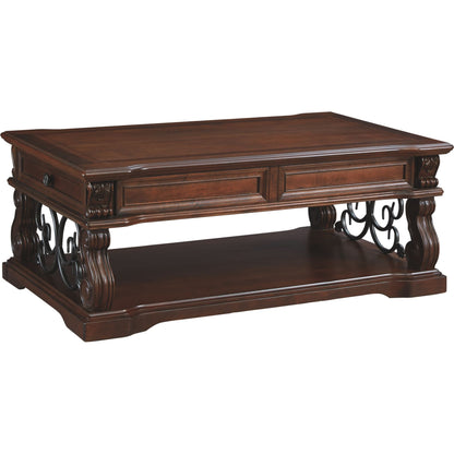 Table basse Alymere - Brun rustique