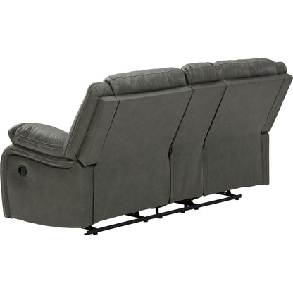 Causeuse inclinable avec console Calderwell - Gris