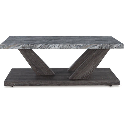 Lot de 3 tables Bensonale - Marron/Gris