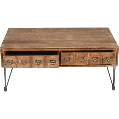 Table basse américaine vintage - Marron moyen