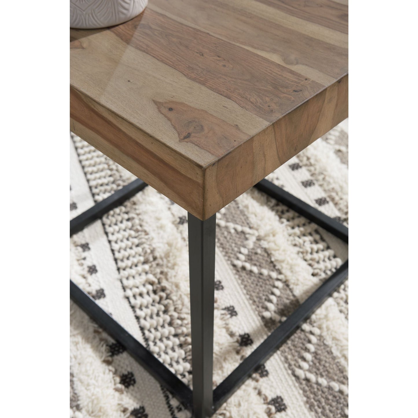 Table d'appoint Bellwick - Naturel/Noir
