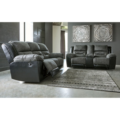 Causeuse inclinable Earhart avec console - Ardoise