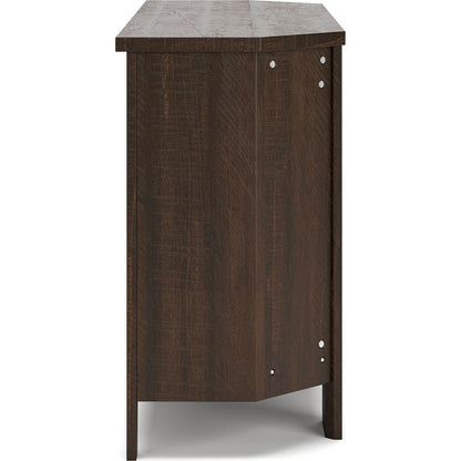 Meuble TV d'angle Camiburg - Marron chaud