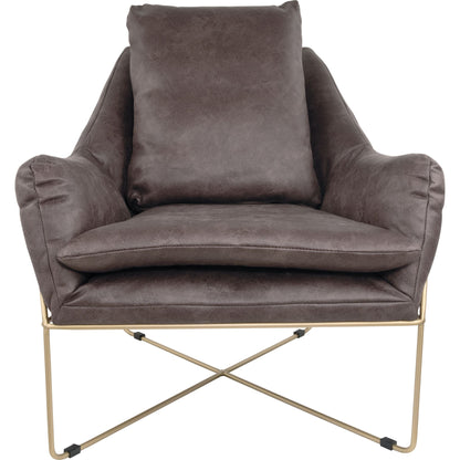 Fauteuil d'appoint Crosshaven - Gris foncé