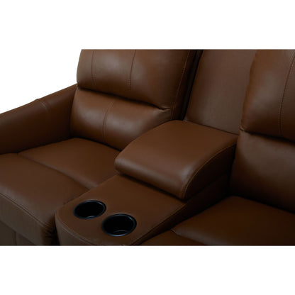 Causeuse inclinable électrique Arlo avec console - Valencia Biscotti