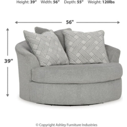 Chaise pivotante Casselbury - Ciment