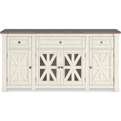 Meuble TV Bolanburg - Blanc/Gris patiné