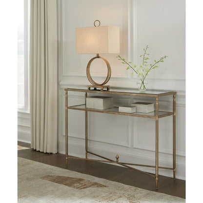 Table basse Cloverty - Finition or vieilli