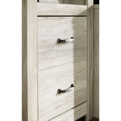 Meuble de divertissement Bellaby avec cheminée - Blanchiment