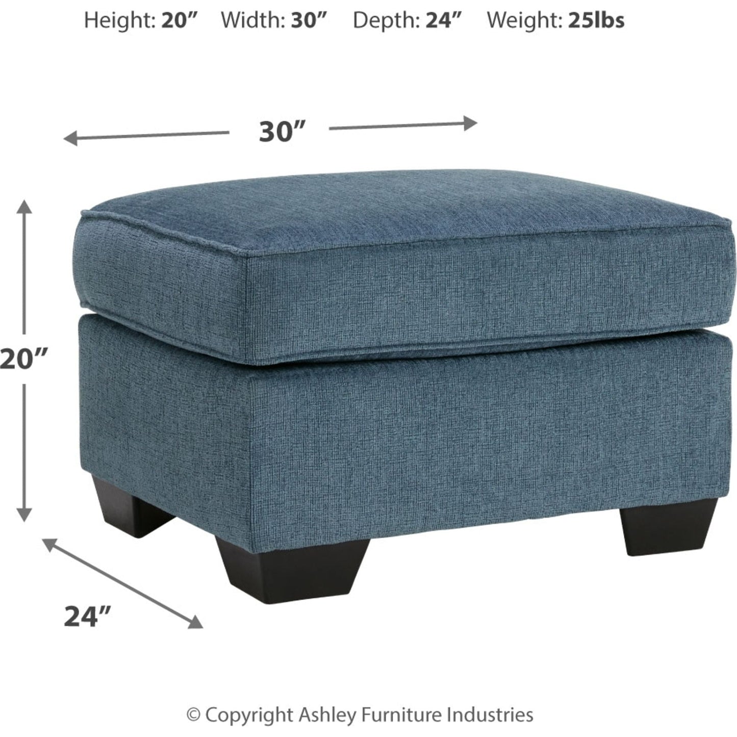 Ottoman Cashton - Bleu