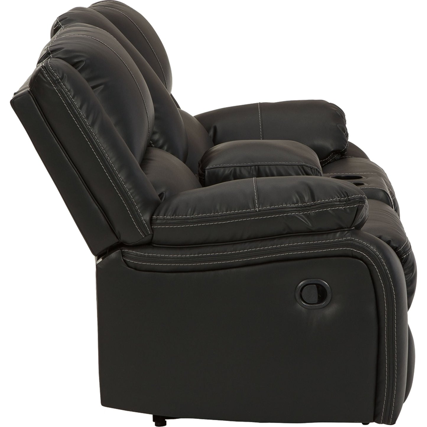 Causeuse inclinable avec console Calderwell - Noir