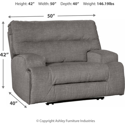 Fauteuil inclinable Coombs à assise large - Anthracite