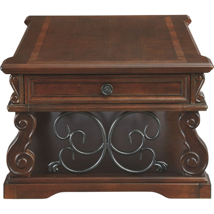 Table basse Alymere - Brun rustique