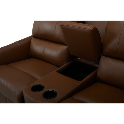Causeuse inclinable électrique Arlo avec console - Valencia Biscotti