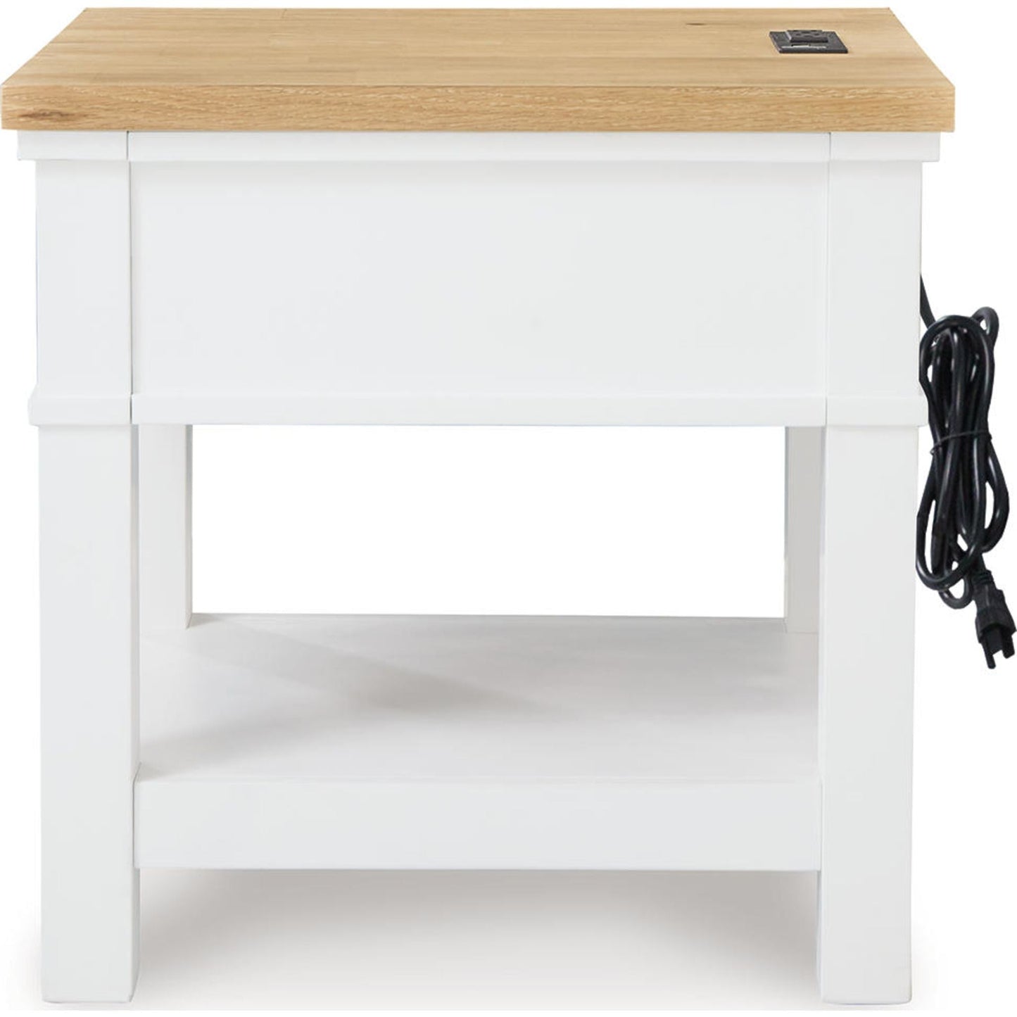Table d'appoint Ashbryn - Blanc/Naturel