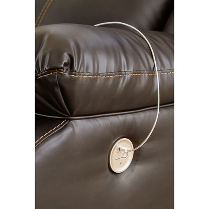 Fauteuil inclinable électrique à bascule Denoron - Chocolat